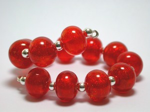 VictoriaGail-Lampworked-Beads-Persimmon-Lg