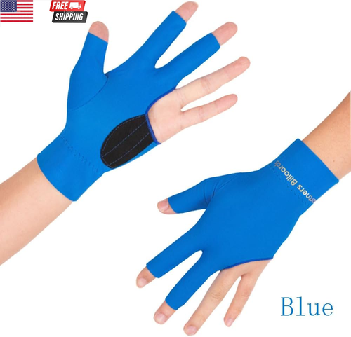2PCS anti Slip Billiard Glove 3 Fingers Show Gloves Left Hand Snooker Glove Bill - Picture 3 of 7