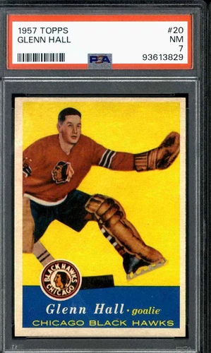 1957 Topps #20 Glenn Hall - PSA 7