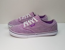 VANS SIZE 4UK EUR36.5 WOMENS GIRLS BOYS LILAC PURPLE CANVAS SKATE TRAINERS SHOES