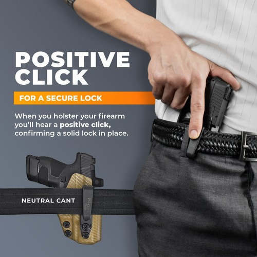 IWB TUCKABLE RED DOT READY + CLAW Holster Fits Bul Armory SAS II 3.25'' - Picture 8 of 11