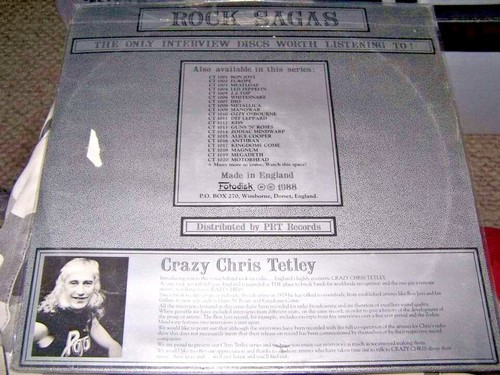 GARY MOORE The Chris Tetley Interviews FOTODISK RECORDS 1981 Thin Lizzy NEW OOP - Picture 3 of 3