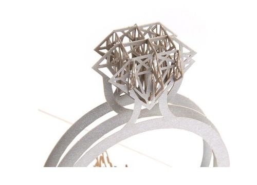 BC Worldwide Ltd 3D pop up card diamond ring Valentine's day proposal engagement - Picture 3 of 5