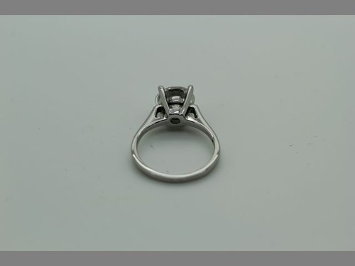 Massiver 925 Sterling Silber mit 1,50 Karat rundem ausgefallenen Ring - Größe 5,25 - Bild 5 von 8