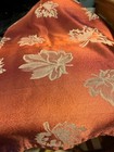 Autumn Cloth 50/50 TABLECLOTH 54" X 80" RUST COLOR BEIGE COLOR LEAVES