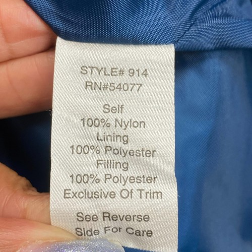 Cabi Womens Blue Full Zip Nylon Lined Winter Quilted Poseidon Puffer Jacket S - Picture 9 of 10
