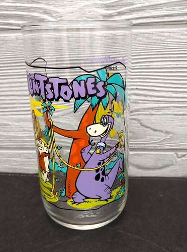 Bicchiere Hardee’s Flintstones 1991 ~La storia dello Snorkasaurus 30° anniversario - Foto 2 di 6