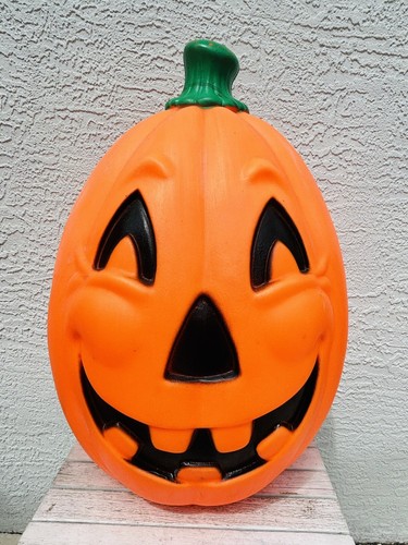 Vintage Halloween Pumpkin Jack -O- Lantern Blow Mold Large 20" NO LIGHT/POWER