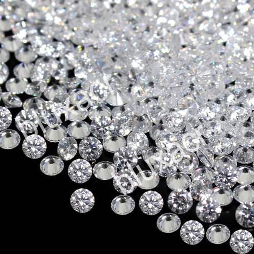Lote de 100 piezas de diamantes brillantes redondos color D natural VVS1 0,7 MM JOYERÍA HIP HOP - Imagen 3 de 6