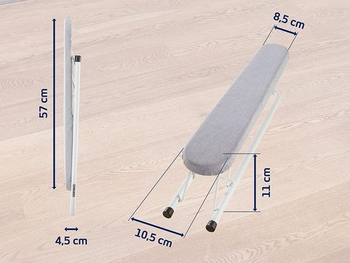 Leifheit 57 cm Extra Long, w 10.5 x h 8.5 cm, Folds Flat, White, Extra Long - Picture 3 of 3