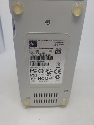 Zebra LP2824 Direct Thermal Barcode Label Printer  *Has issues, see description* - Picture 10 of 20