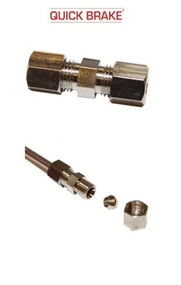 Conduite de freins tuyau tube en cuivre 30cm Ø4.76mm avec raccords M10x1/M10x1 Conduite de freins tuyau tube en cuivre 30cm Ø4.76mm avec raccords M10x1/M10x1