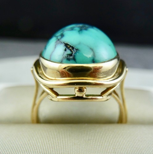 Ring 585/- Gold mit  Türkis - Bild 2 von 14