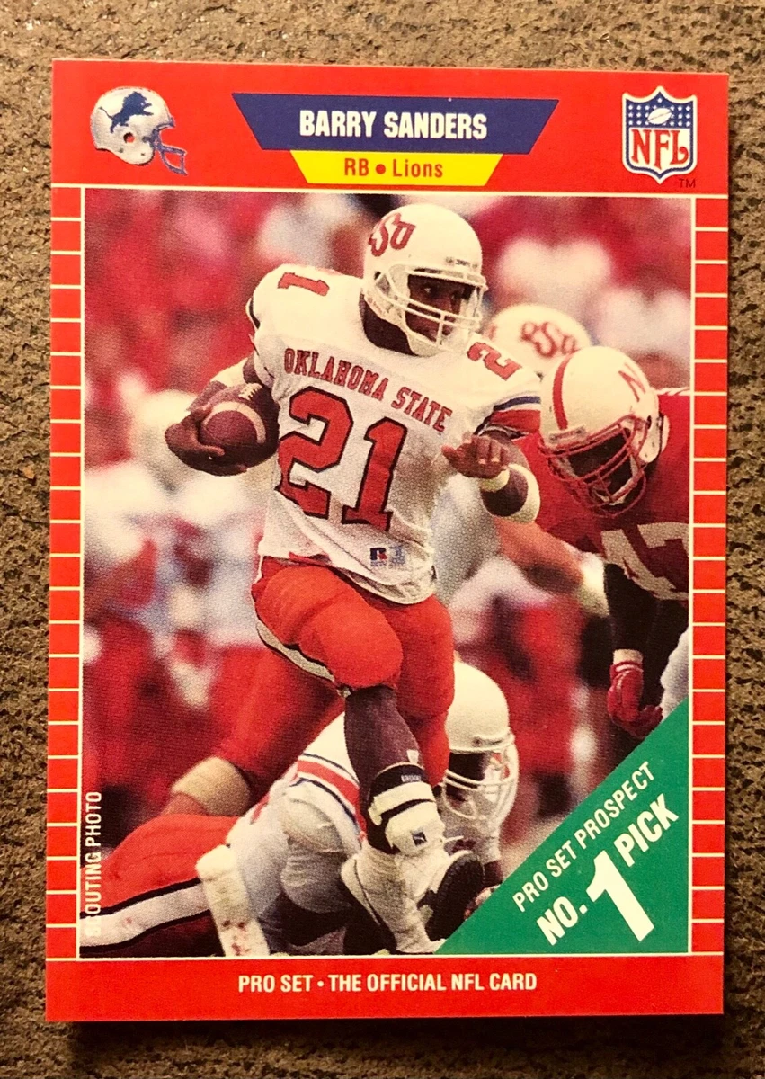 1989 Pro Set Barry Sanders Rookie Card | eBay