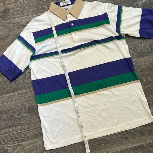 Camisa polo vintage Titleist by Corbin bloques de colores algodón puntada única años 90’s grande - Imagen 5 de 7