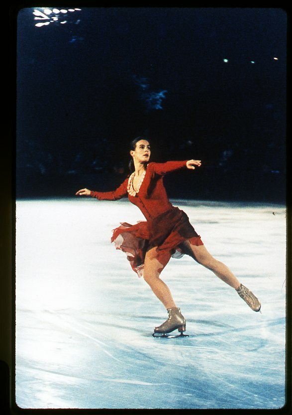 katarina witt blue dress 1984 1988 Olympic GOLD MEDAL ICE SKATING WINNER SLIDE 16 katarina witt 1986