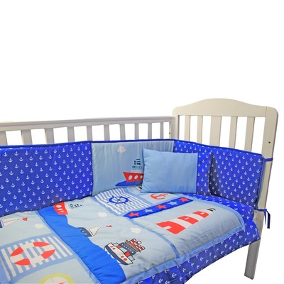 Complete Baby Nursery Bed Bedding Set Cot Boat Duvet Bumper Fitted