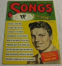 Popular Songs A Charlton Publications April 1950s Song Lyrics Advertisements