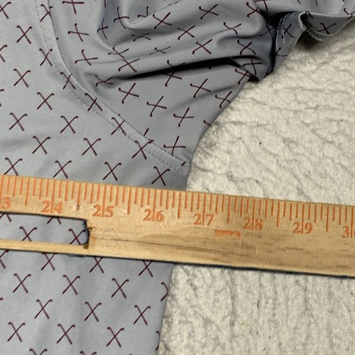 Maelreg Polo Shirt Performance Mens XXL 2XL Gray Geometric Short Sleeve Golf - Picture 9 of 10