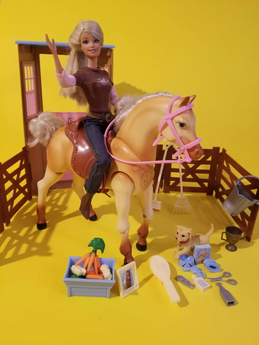 Barbie with dream horse sale