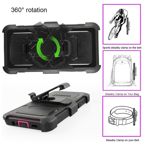 For Samsung Galaxy A12 A32 A52 Phone Case Shockproof Hybrid With Stand Belt Clip - Picture 6 of 36