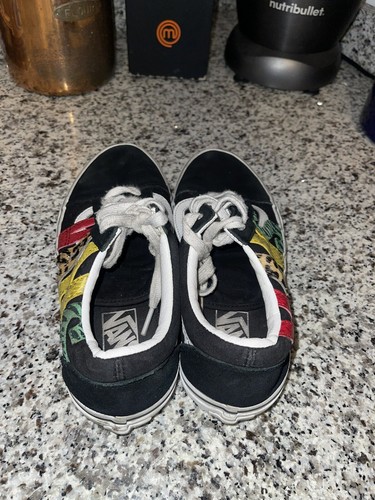 Vans Old Skool Shoes Sze 6. 5 Men 8 Women Letters  OnSide Different Fabrics RARE - Bild 3 von 5