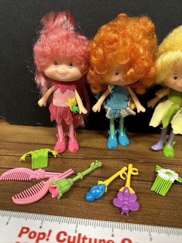 3x Herself the Elf 5" Mini Yellow Hair Vintage Doll 1982 American Greetings - Picture 2 of 10