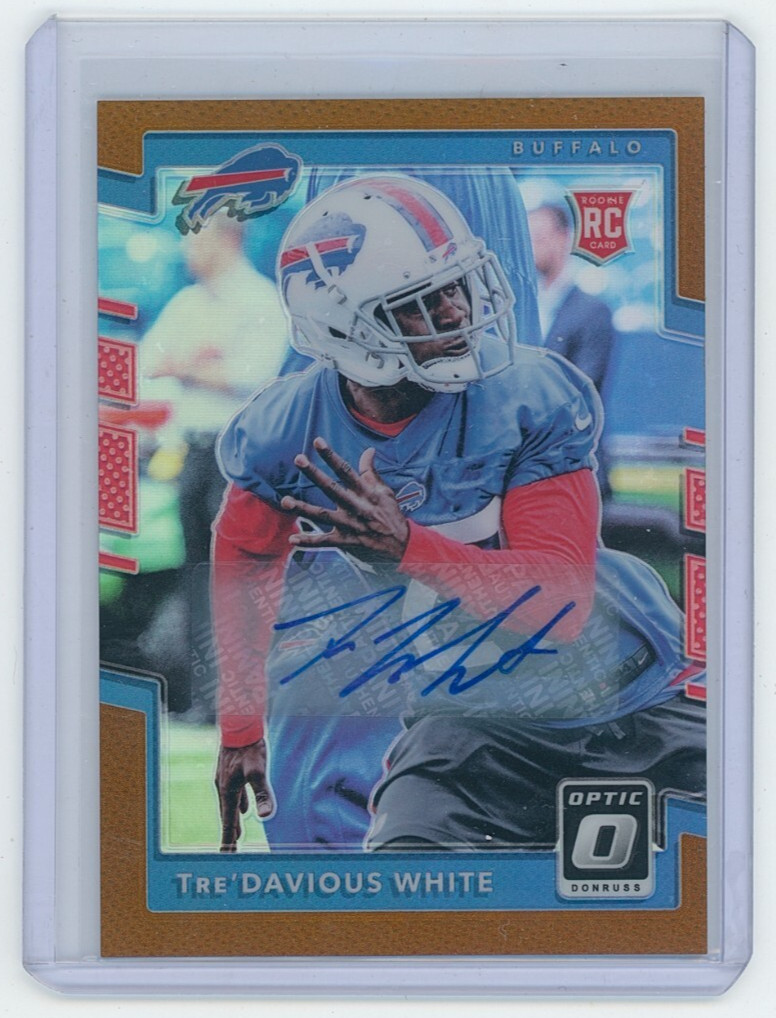 2017 Panini Optic Tre'Davious White Rookie Bronze Prizm Auto