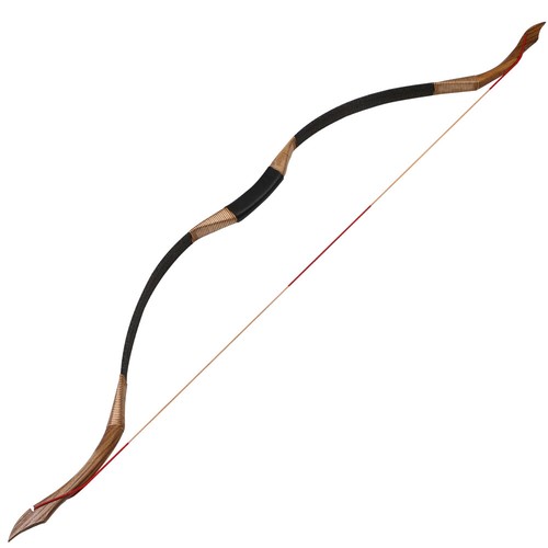 30-50lbs Recurve Bow 53'' Handmade Horse Longbow Archery Hunting Practice - Picture 4 of 14