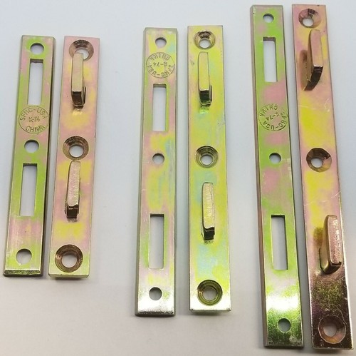 4" Inch Zinc Plated Steel Bed Rail Fastener KIT bedfasts brackets hooks holes mo - Picture 7 of 8