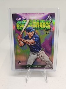 2024 Topps Cosmic Chrome Wyatt Langford Into The Cosmos Rookie RC ITC-25 Rangers