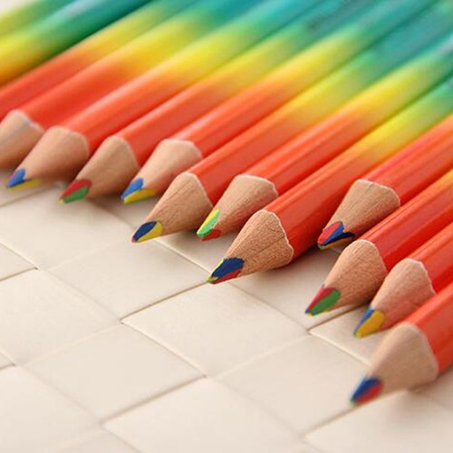 10pcs Wooden Pencils 4 in 1 Color Drawing Painting Writing Kid Children Pencil 10pcs Wooden Pencils 4 in 1 Color Drawing Painting Writing Kid Children Pencil