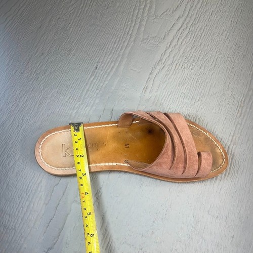 K JACQUES Chiron Suede Leather Sandals Size UK 41 / US 9/10 light Rustic Color - Picture 11 of 11
