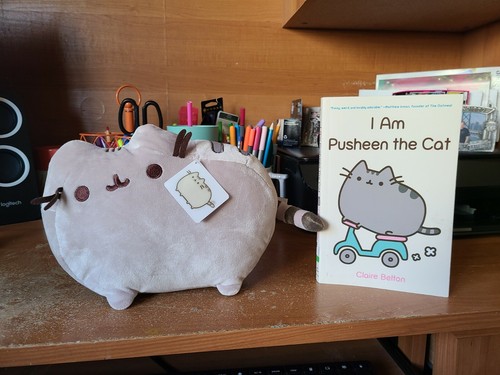 Pusheen 12" Stuffed Cat & Book