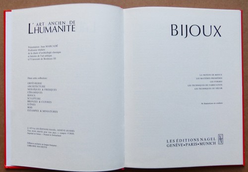 BIJOUX ART ANCIEN DE L'HUMANITÉ éditions NAGEL 1973 archéologie antiquité - Picture 2 of 5