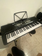 Piano, électrique, noir et