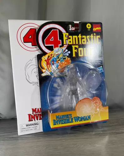 Tarjeta retro Marvel Legends Fantastic Four MUJER INVISIBLE - Exclusiva Hasbro Pulse