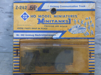 Roco Minitanks 1/87 Z-242 Modern German Unimog Communication Truck Lot #3874