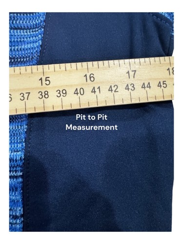 Columbia Long Sleeve Blue Stripe 1/4 Zip Size Medium 100% Polyester - Picture 4 of 5