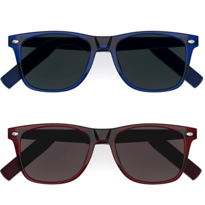 Wireless Sunglasses Music Smart Glasses AI Translator Headphones Red Lens 2Packs