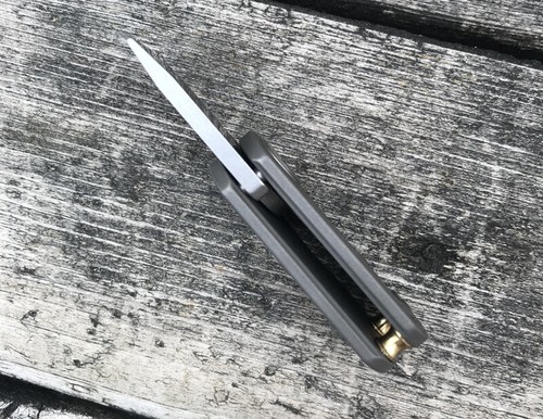 D2 Blade Mini Pocket Knife Dog Tag EDC Tool Survival Camping Folding Keychain - Picture 2 of 11