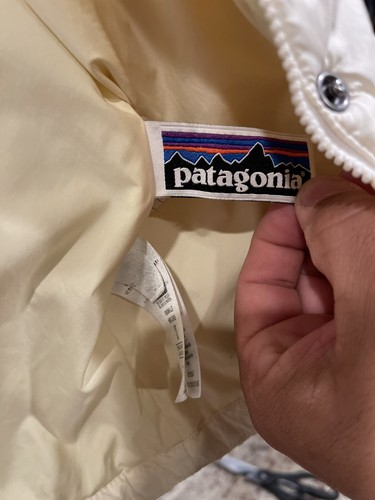 Kids Patagonia Nano Puff Diamond Quilted Jacket White Warmth Girls M 10 - Picture 4 of 6