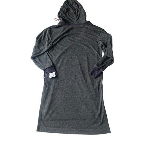 Free People Movement Feel Good Longline Hoodie Dress Size Small Gray New $128 - Picture 9 of 11