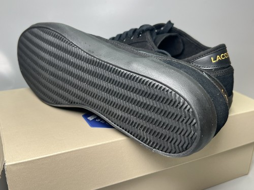 New LACOSTE Shoes Men Ortholite Sideline 119 1 CMA EUR-42.5 Black Sneakers - Picture 11 of 12