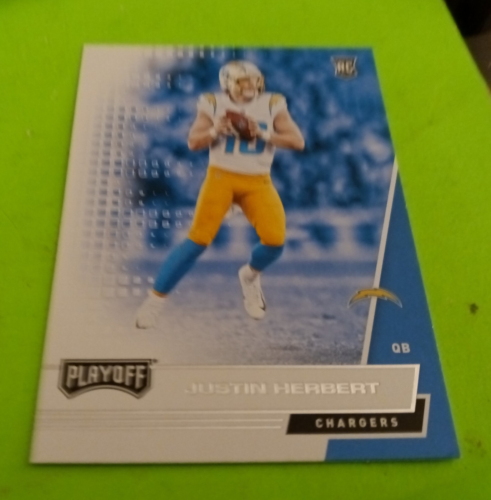 2020 Justin Herbert Panini Playoff ROOKIE Card #203 Los Angeles Chargers MINT RC