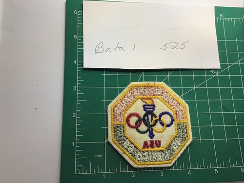 Parche bordado vintage 1968 equipo de los Juegos Olímpicos de Verano EE. UU. México insignia NOS - Imagen 4 de 6