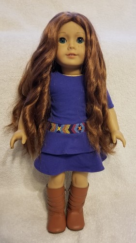American Girl doll Saige excellent condition w/ right ear mark & orig ...