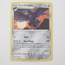 Pokemon : SWSH SWORD & SHIELD CORVIKNIGHT 135/202 RARE