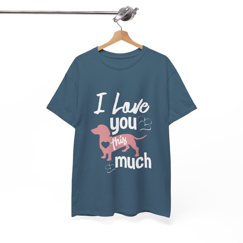 "T-Shirt Hundeliebhaber Unisex schwer Baumwolle ""Dackel""" - Bild 3 von 118