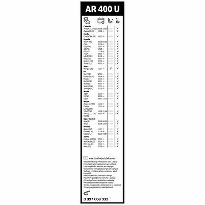 Tergicristalli Bosch Aerotwin AR400U, Lunghezza 400mm, 1 tergicristallo per para - Foto 5 di 5